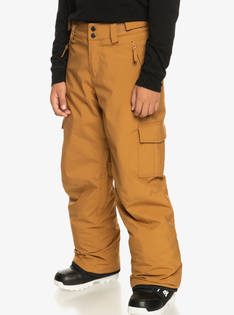 Nino Quiksilver Accesorios | Porter - Pantalon Para Nieve Para Chicos 8-16 Bone Brown