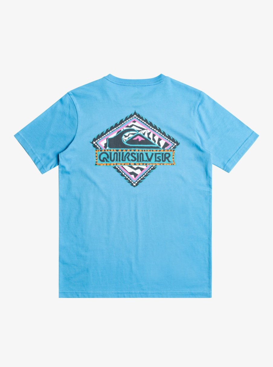 Nino Quiksilver Camisetas | Rising Water - Camiseta Para Chicos 8-16 Azure Blue