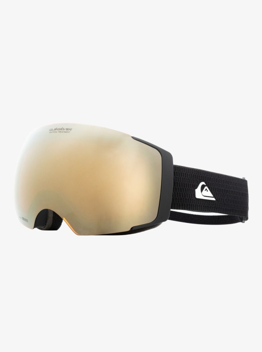 Hombre Quiksilver Accesorios | Greenwood - Mascara Para Snowboard/Esqui Para Hombre Black/Clux Ml Silver S3