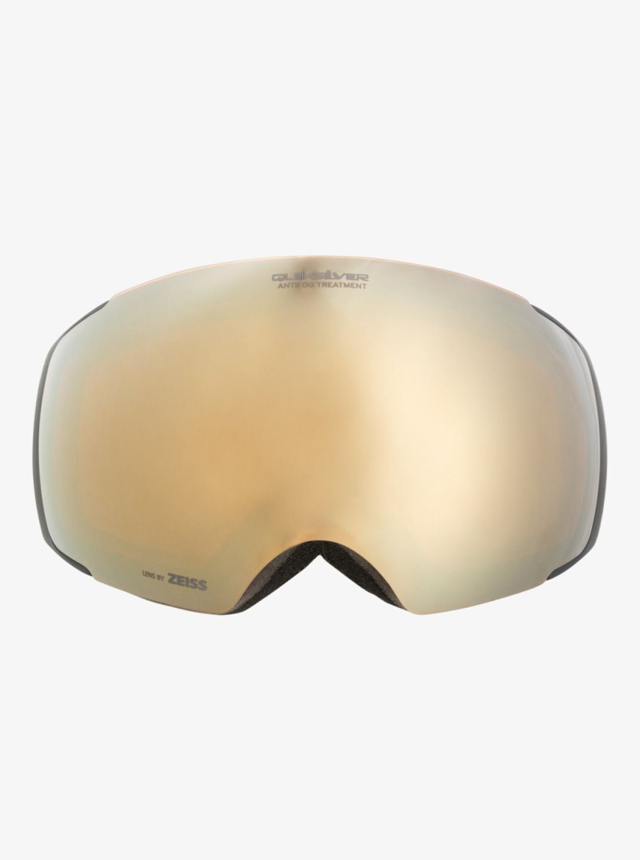 Hombre Quiksilver Accesorios | Greenwood - Mascara Para Snowboard/Esqui Para Hombre Black/Clux Ml Silver S3