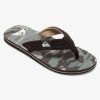 Hombre Quiksilver | Molokai Layback - Sandalias Para Hombre Black/Green/Black