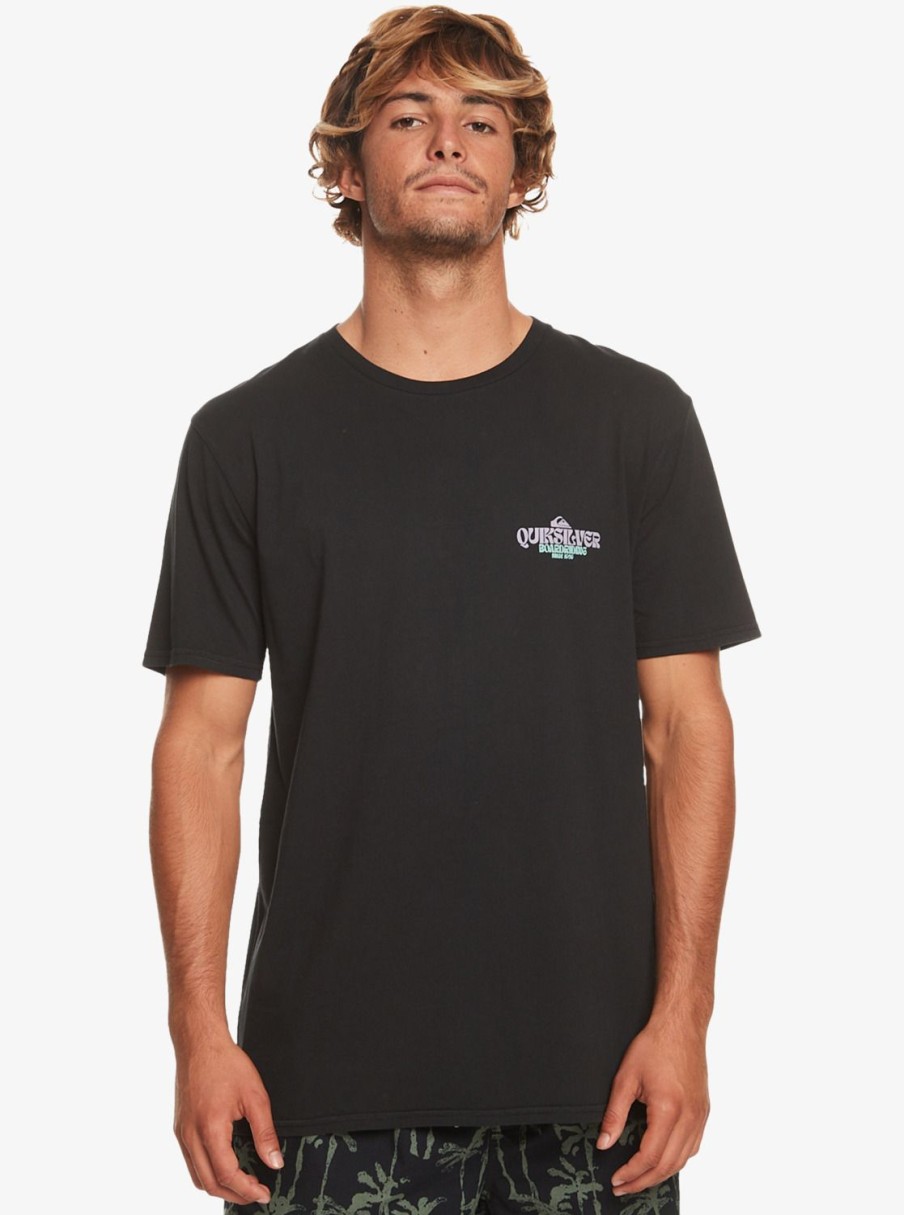 Hombre Quiksilver Camisetas & Polos | Bold Move - Camiseta Para Hombre Black