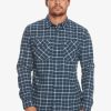 Hombre Quiksilver Camisas | Dulsie - Camisa De Manga Larga Para Hombre Naval Academy Dulsie