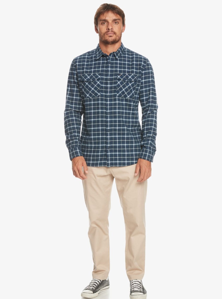 Hombre Quiksilver Camisas | Dulsie - Camisa De Manga Larga Para Hombre Naval Academy Dulsie