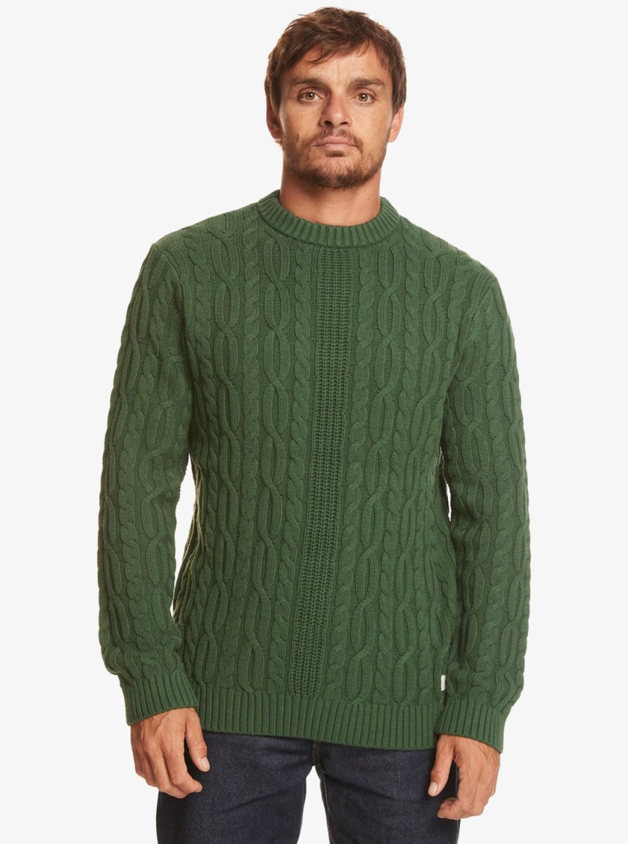 Hombre Quiksilver Sudaderas & Jerseis | Aldville - Jersey Cerrado Para Hombre Greener Pastures