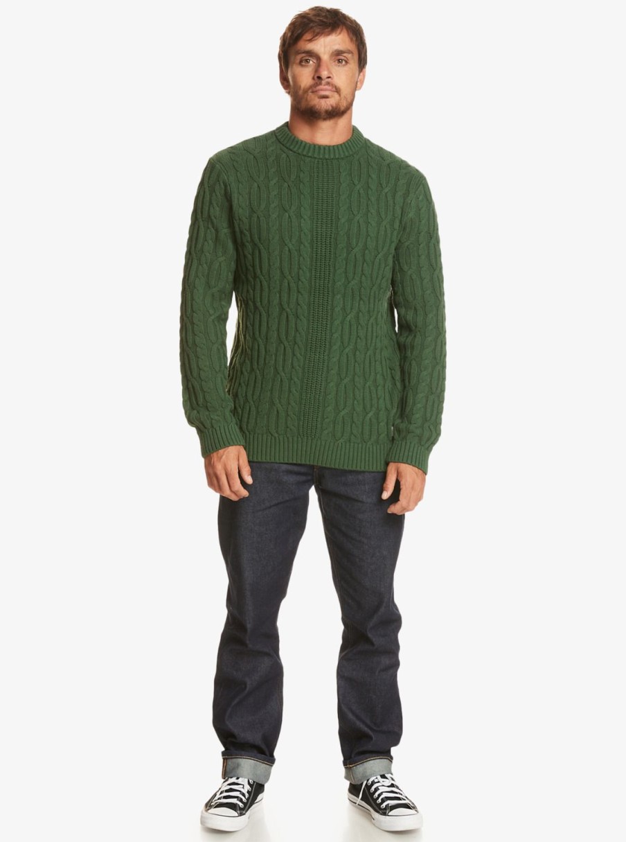 Hombre Quiksilver Sudaderas & Jerseis | Aldville - Jersey Cerrado Para Hombre Greener Pastures