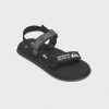 Hombre Quiksilver | Avnier Monkey Caged Calibration - Sandalias Con Multiples Correas Unisex Black 2