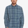 Hombre Quiksilver Camisas | Oakenhead - Camisa De Manga Larga Para Hombre Iceberg Green Oakenhead