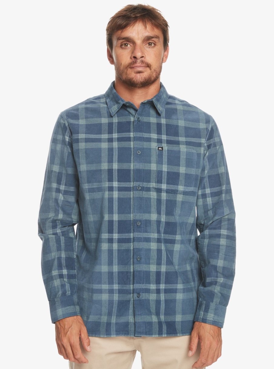 Hombre Quiksilver Camisas | Oakenhead - Camisa De Manga Larga Para Hombre Iceberg Green Oakenhead