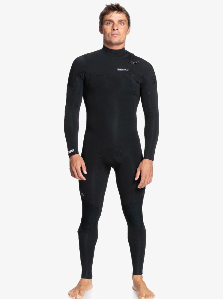 Hombre Quiksilver Trajes De Surf | 3/2Mm Everyday Sessions - Traje De Surf Sin Cremallera Para Hombre Black