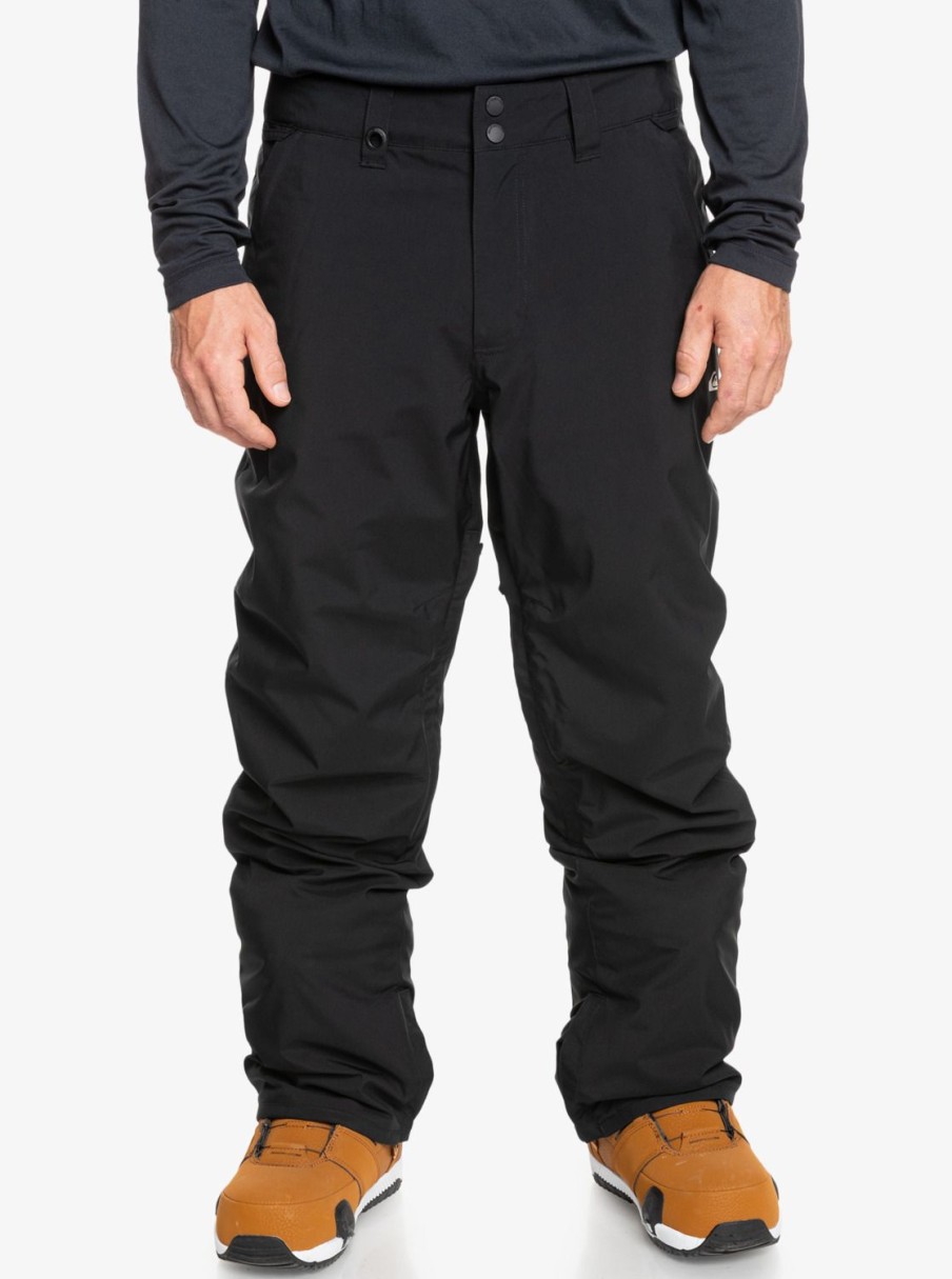 Hombre Quiksilver Pantalones De Snow | Estate - Pantalon Para Nieve Para Hombre True Black