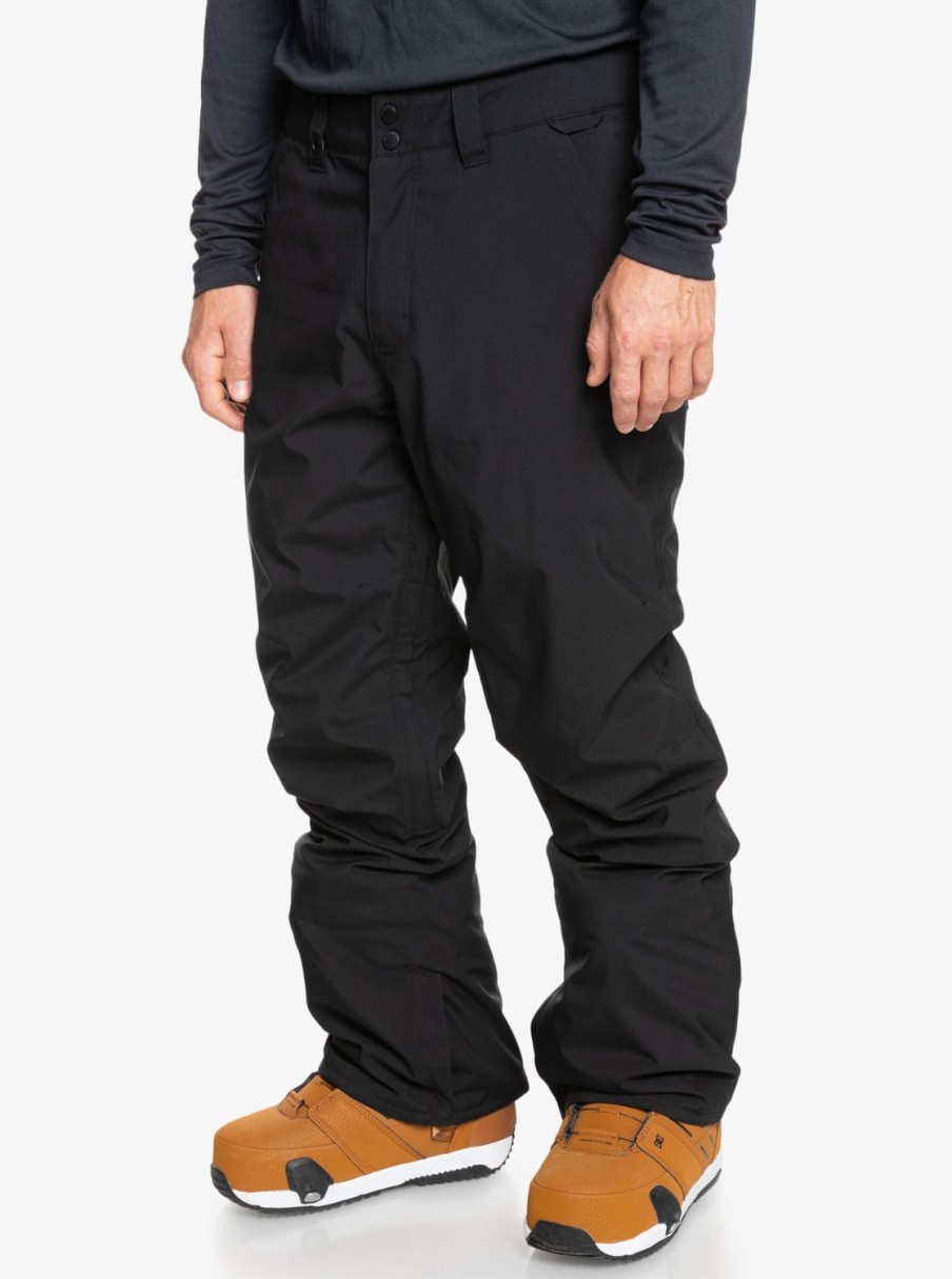 Hombre Quiksilver Pantalones De Snow | Estate - Pantalon Para Nieve Para Hombre True Black