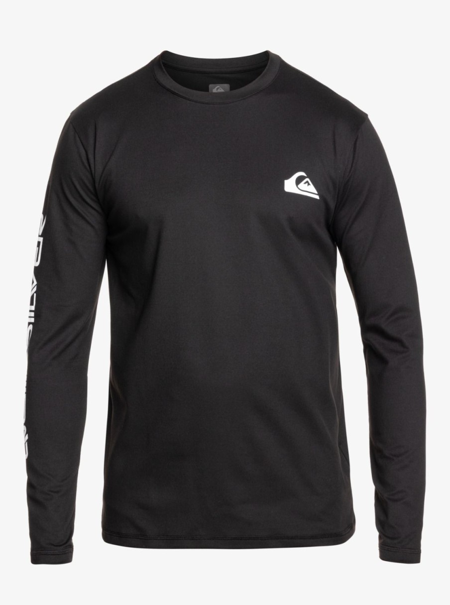 Hombre Quiksilver Lycras | Omni Session - Camiseta De Surf De Manga Larga Con Upf 50 Para Hombre Black