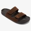 Hombre Quiksilver | Rivi Leather - Sandalias Slider Para Hombre Brown 1