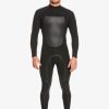 Hombre Quiksilver Trajes De Surf | 4/3Mm Marathon Sessions - Traje De Surf Con Cremallera En La Espalda Para Hombre Black