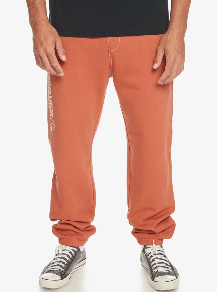 Hombre Quiksilver Pantalones | The Original - Pantalon De Chandal Para Hombre Baked Clay