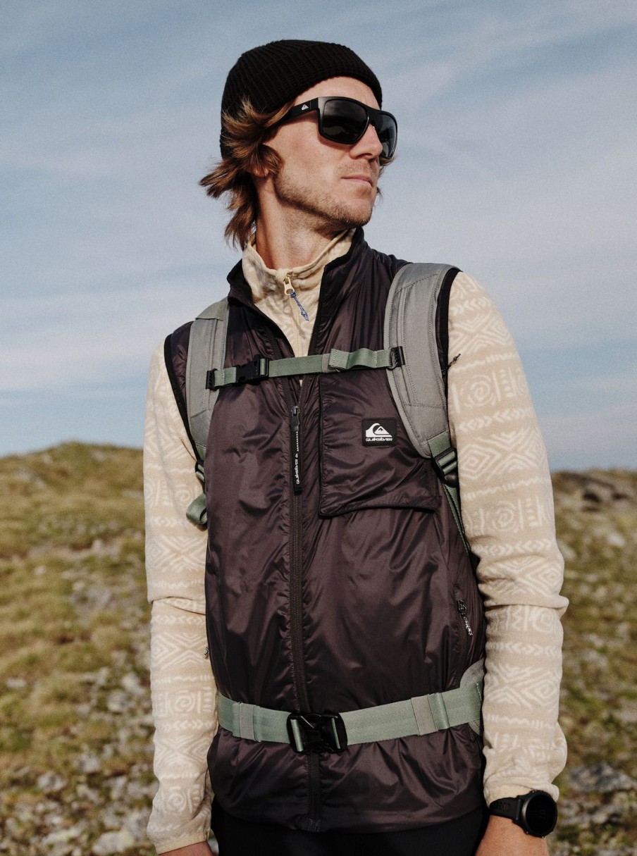 Hombre Quiksilver Chaquetas & Abrigos | Under Story Gilet - Chaleco Con Aislante Para Hombre Phantom