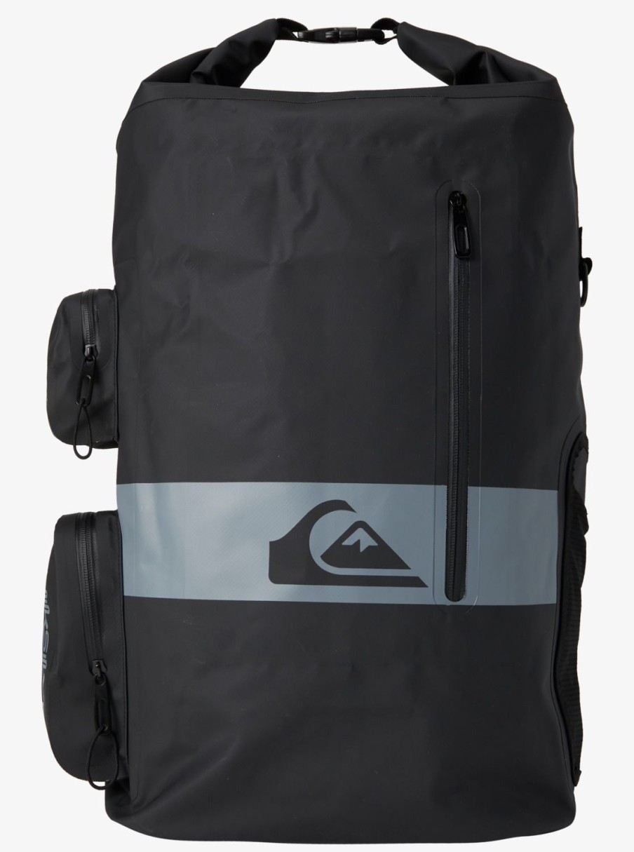 Hombre Quiksilver Fundas De Surf | Evening Sesh 35L - Mochila Grande De Surf Para Hombre Black