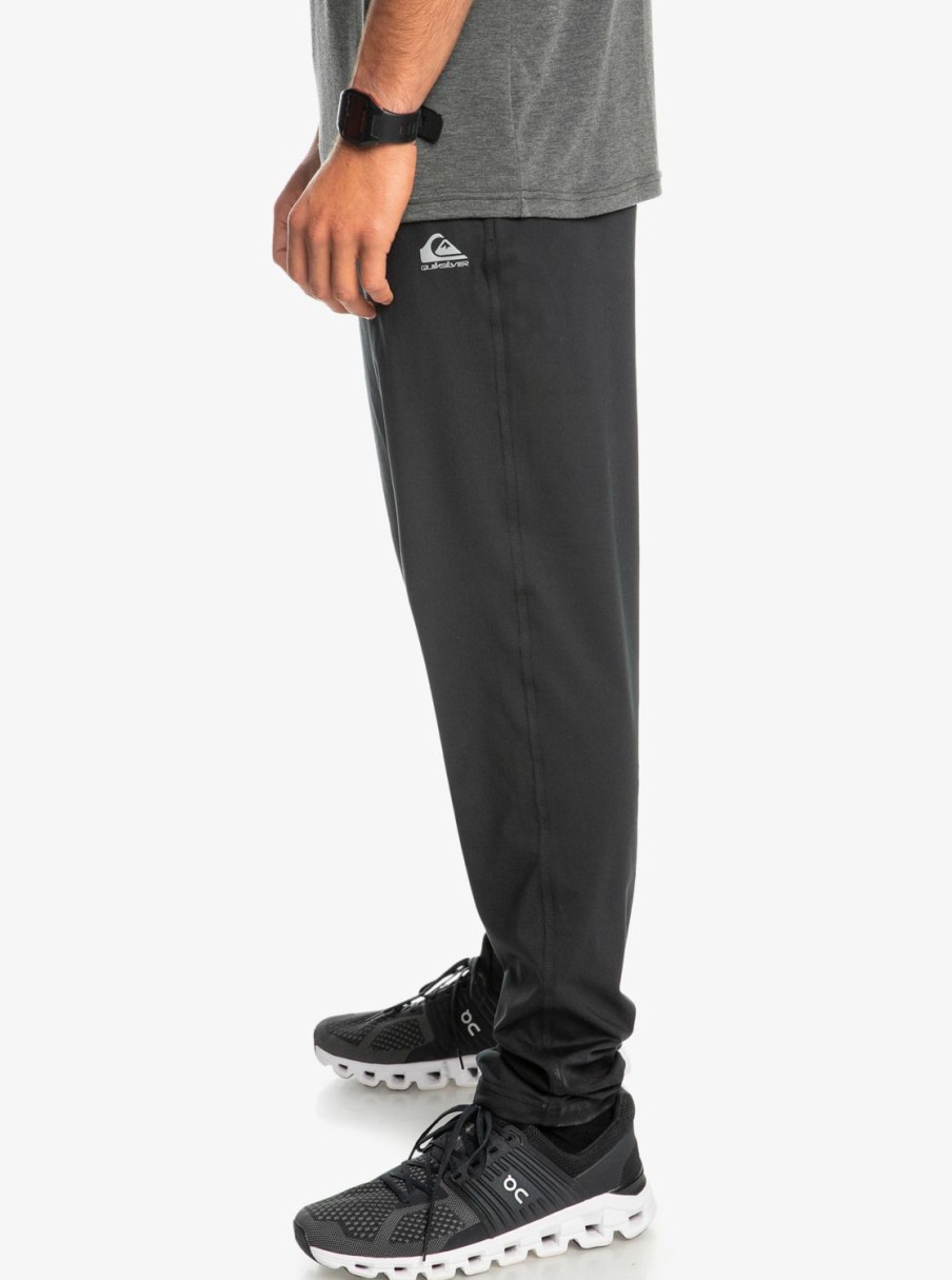 Hombre Quiksilver Pantalones | Knit Training - Pantalon Tecnico De Chandal Para Hombre True Black