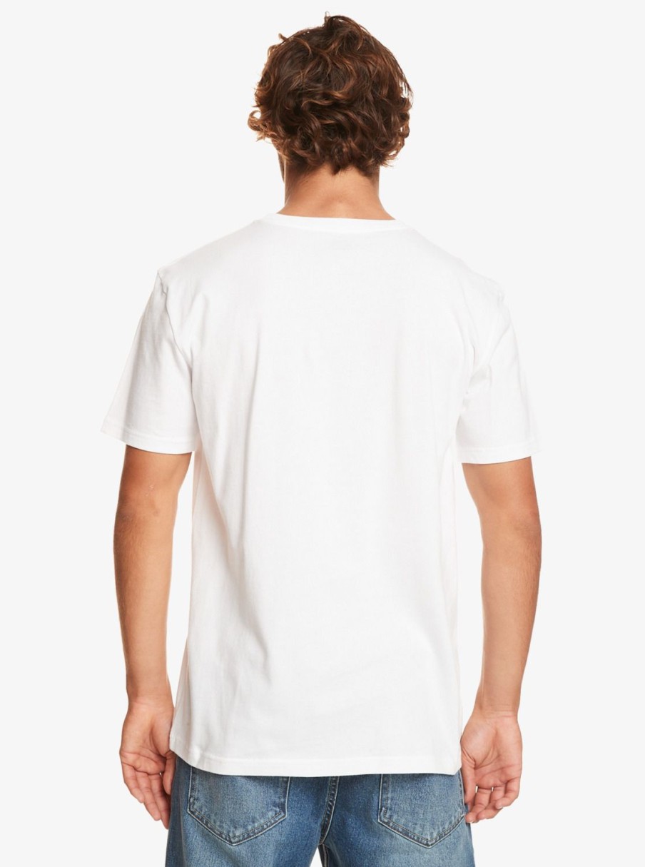 Hombre Quiksilver Camisetas & Polos | The Land Down Under - Camiseta Para Hombre White