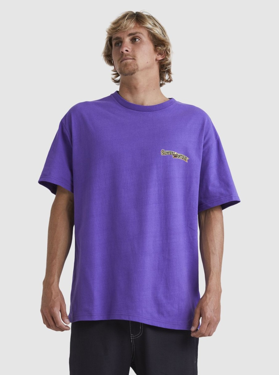 Hombre Quiksilver Camisetas & Polos | Boogieman - Camiseta Para Hombre Passion Flower