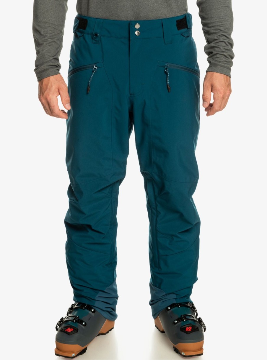 Hombre Quiksilver Pantalones De Snow | Boundry - Pantalon Para Nieve Para Hombre Majolica Blue