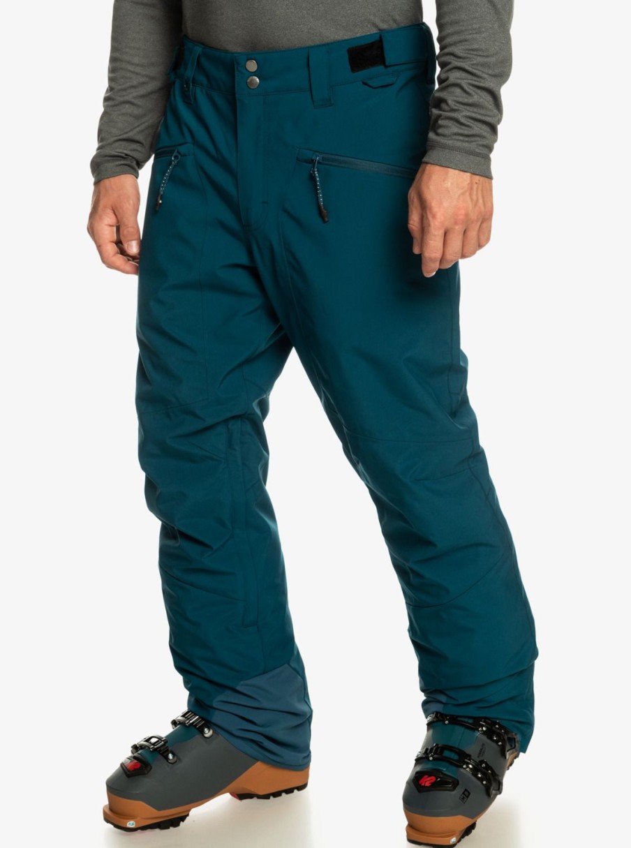 Hombre Quiksilver Pantalones De Snow | Boundry - Pantalon Para Nieve Para Hombre Majolica Blue