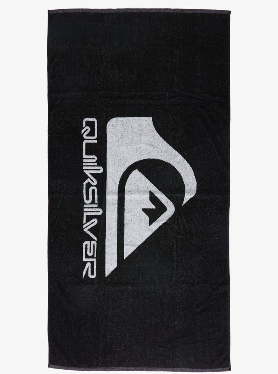 Hombre Quiksilver Accesorios De Playa & Poncho | Salty Trims - Toalla De Playa Para Hombre Black