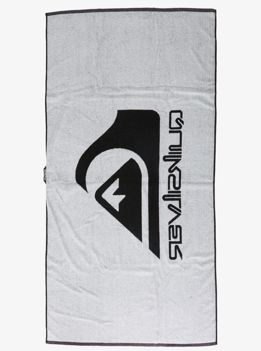 Hombre Quiksilver Accesorios De Playa & Poncho | Salty Trims - Toalla De Playa Para Hombre Black