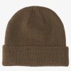 Hombre Quiksilver Accesorios | Performer - Gorro Con Dobladillo Para Hombre Major Brown