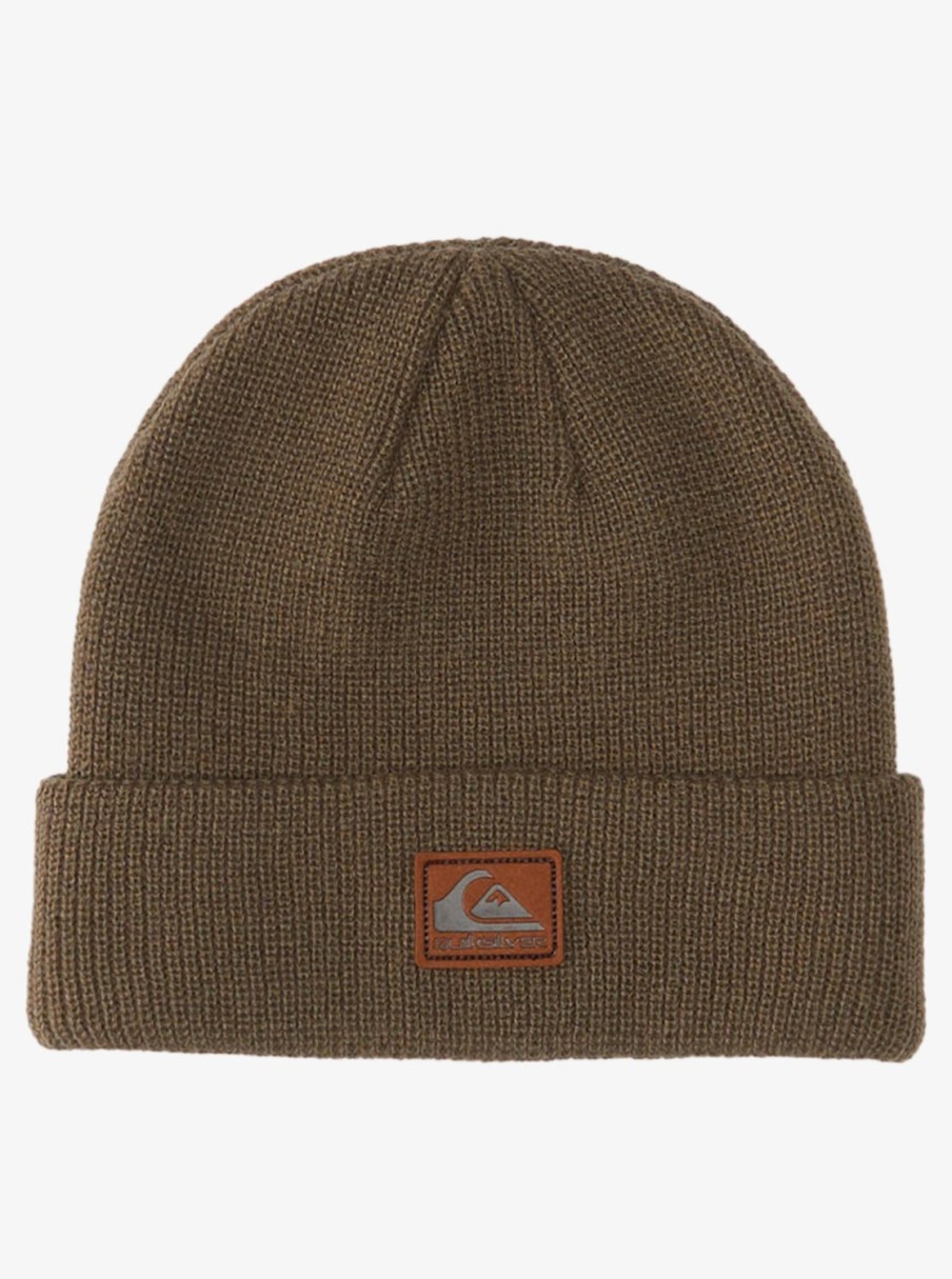 Hombre Quiksilver Accesorios | Performer - Gorro Con Dobladillo Para Hombre Major Brown