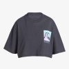 Mujer Quiksilver | Uni - Camiseta Crop Para Mujer Tarmac