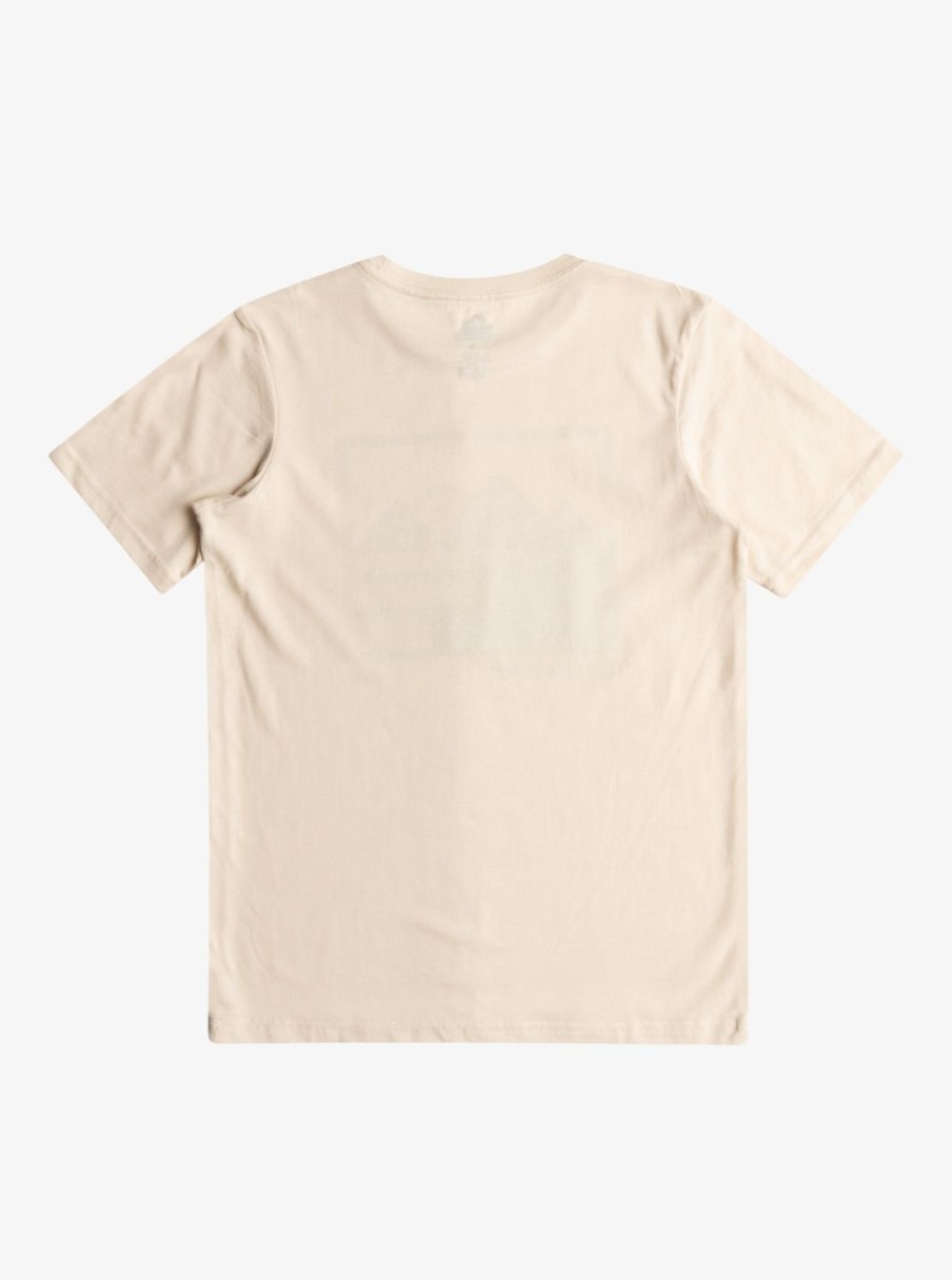 Nino Quiksilver Camisetas | Landscape Lines - Camiseta Para Chicos 8-16 Birch