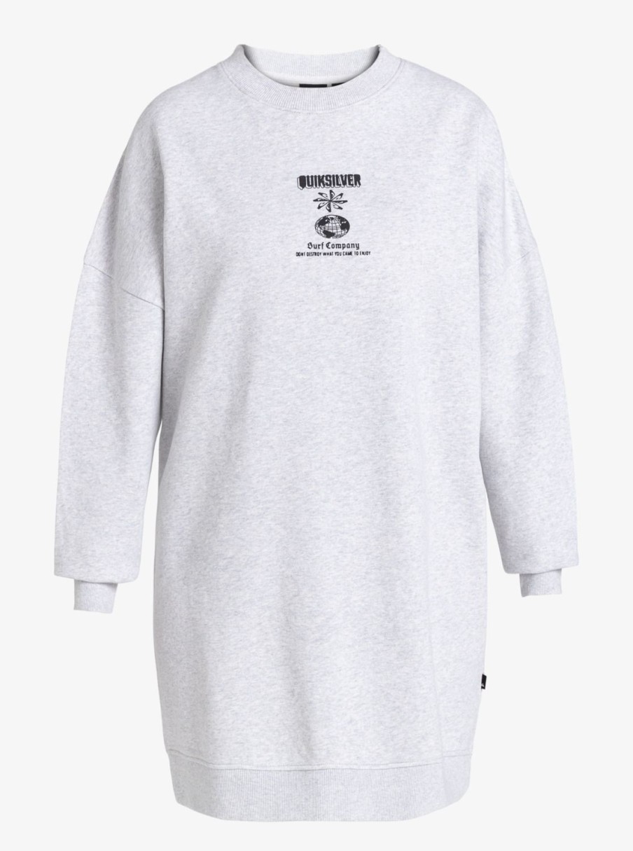 Mujer Quiksilver | Uni - Vestido Camiseta Para Mujer Light Grey Heather