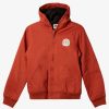 Nino Quiksilver Chaquetas & Abrigos | Lets Go To School - Chaqueta Con Capucha Para Chicos 8-16 Baked Clay