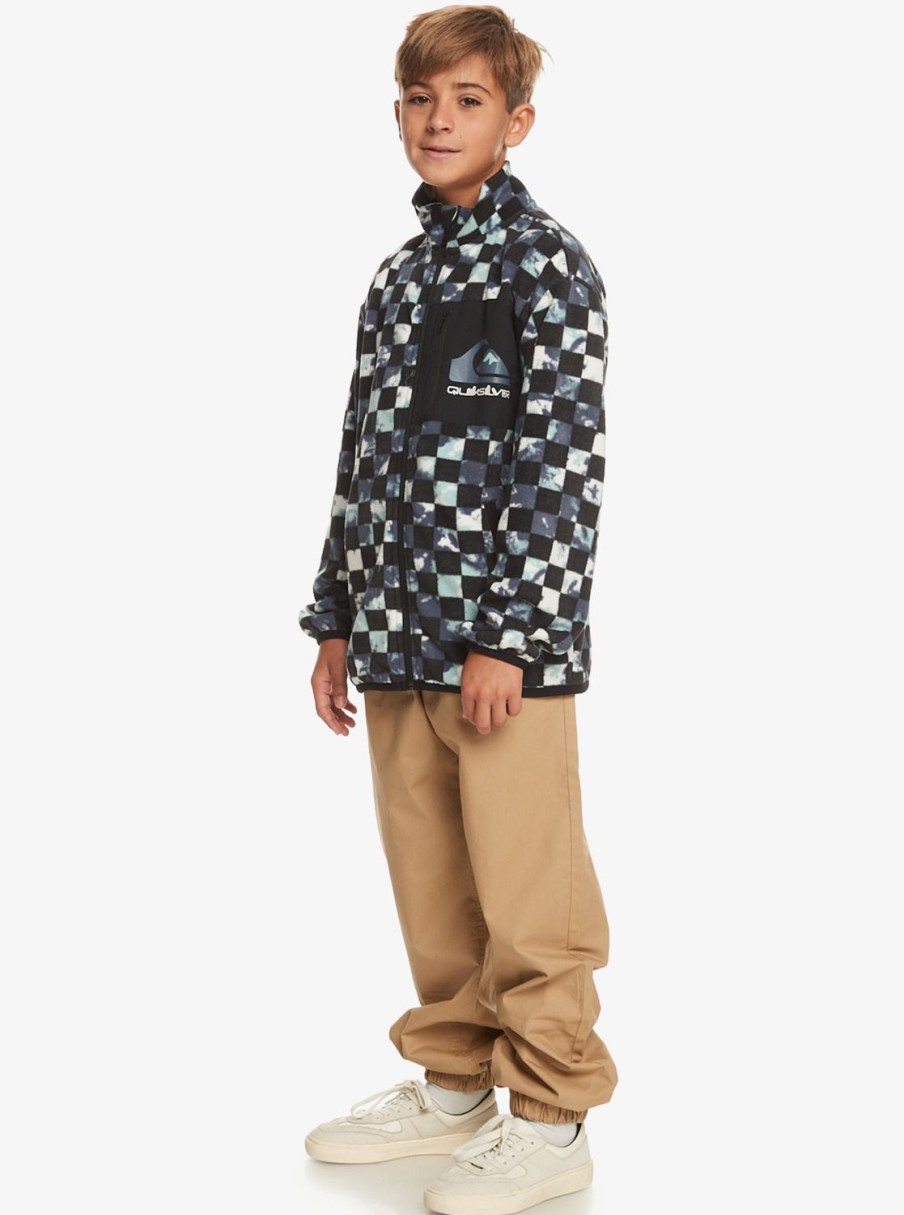 Nino Quiksilver Sudaderas | Radical Times - Polar Con Cremallera Para Chicos 8-16 Bering Sea Check Tie Dye 233