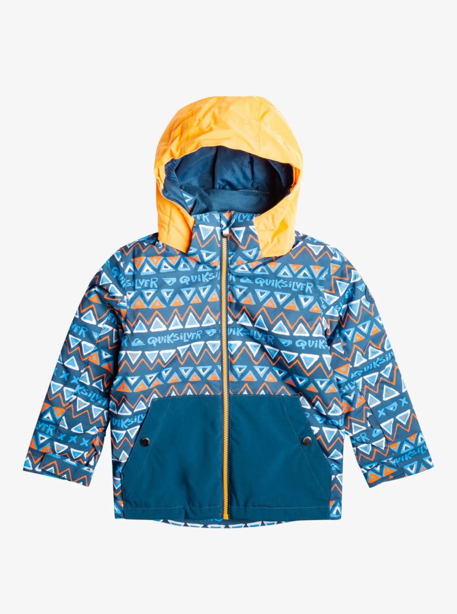 Nino Quiksilver Accesorios | Little Mission - Chaqueta Para Nieve Para Chicos 2-7 Snow Pyramid Majolica Blue