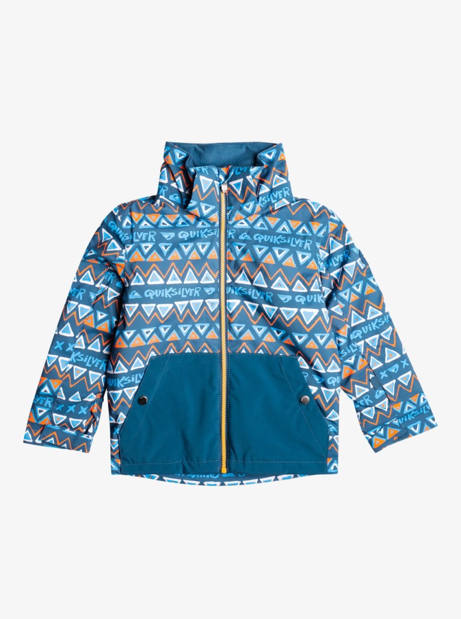 Nino Quiksilver Accesorios | Little Mission - Chaqueta Para Nieve Para Chicos 2-7 Snow Pyramid Majolica Blue