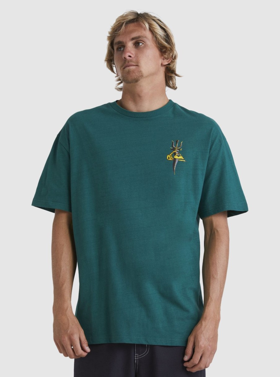 Hombre Quiksilver Camisetas & Polos | Tridagger - Camiseta Para Hombre Smoke Pine