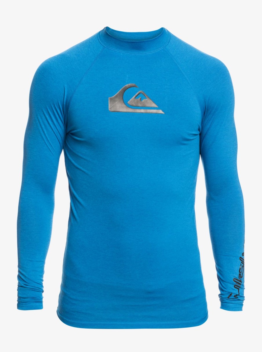 Hombre Quiksilver Lycras | All Time - Lycra De Manga Larga Upf 50 Para Hombre Snorkel Blue Heather