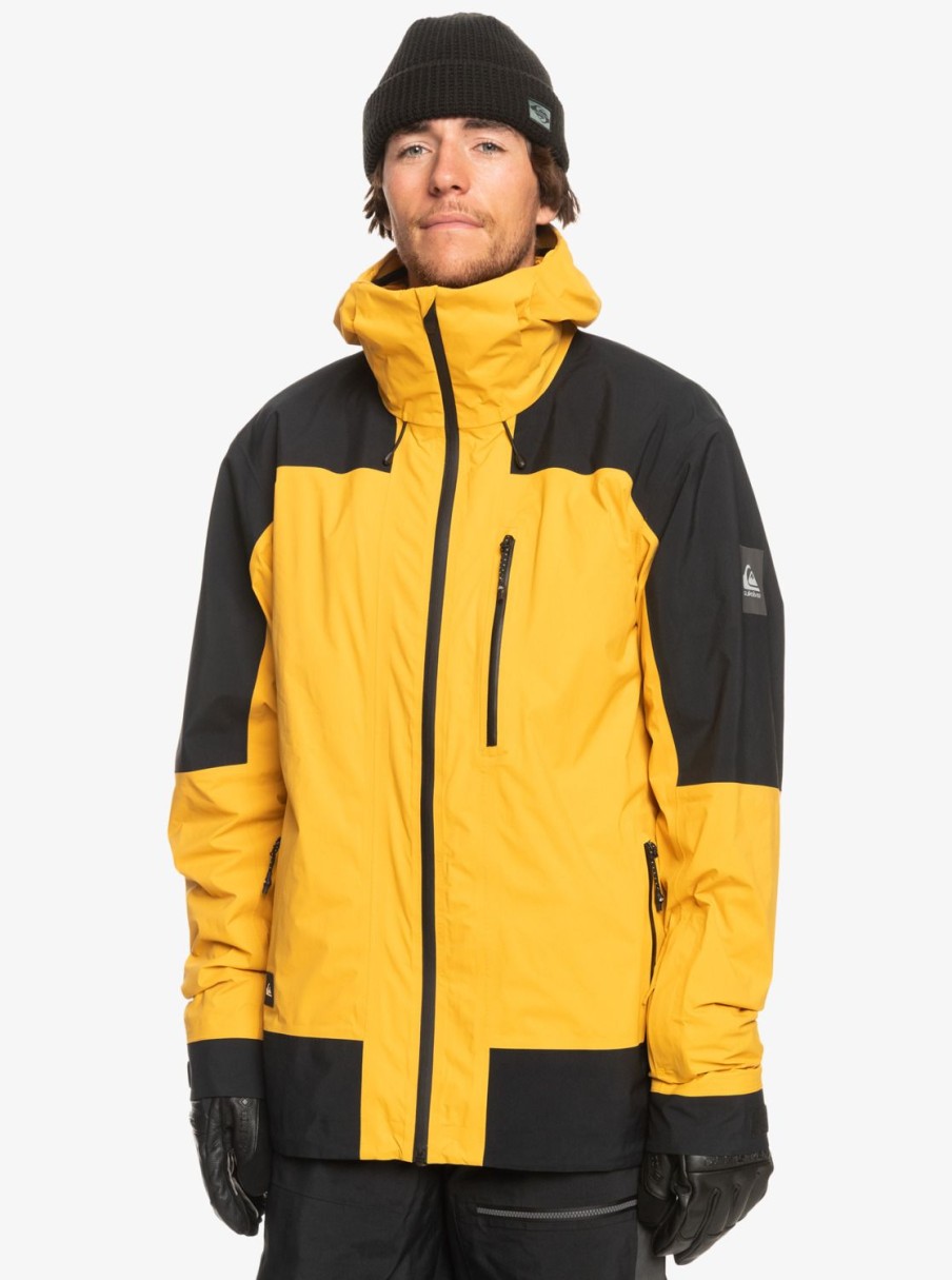 Hombre Quiksilver Chaquetas De Snow | Ultralight Gore-Tex® - Chaqueta Tecnica Snow Para Hombre Mineral Yellow