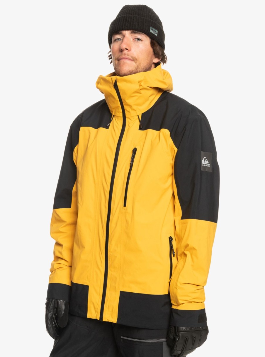 Hombre Quiksilver Chaquetas De Snow | Ultralight Gore-Tex® - Chaqueta Tecnica Snow Para Hombre Mineral Yellow