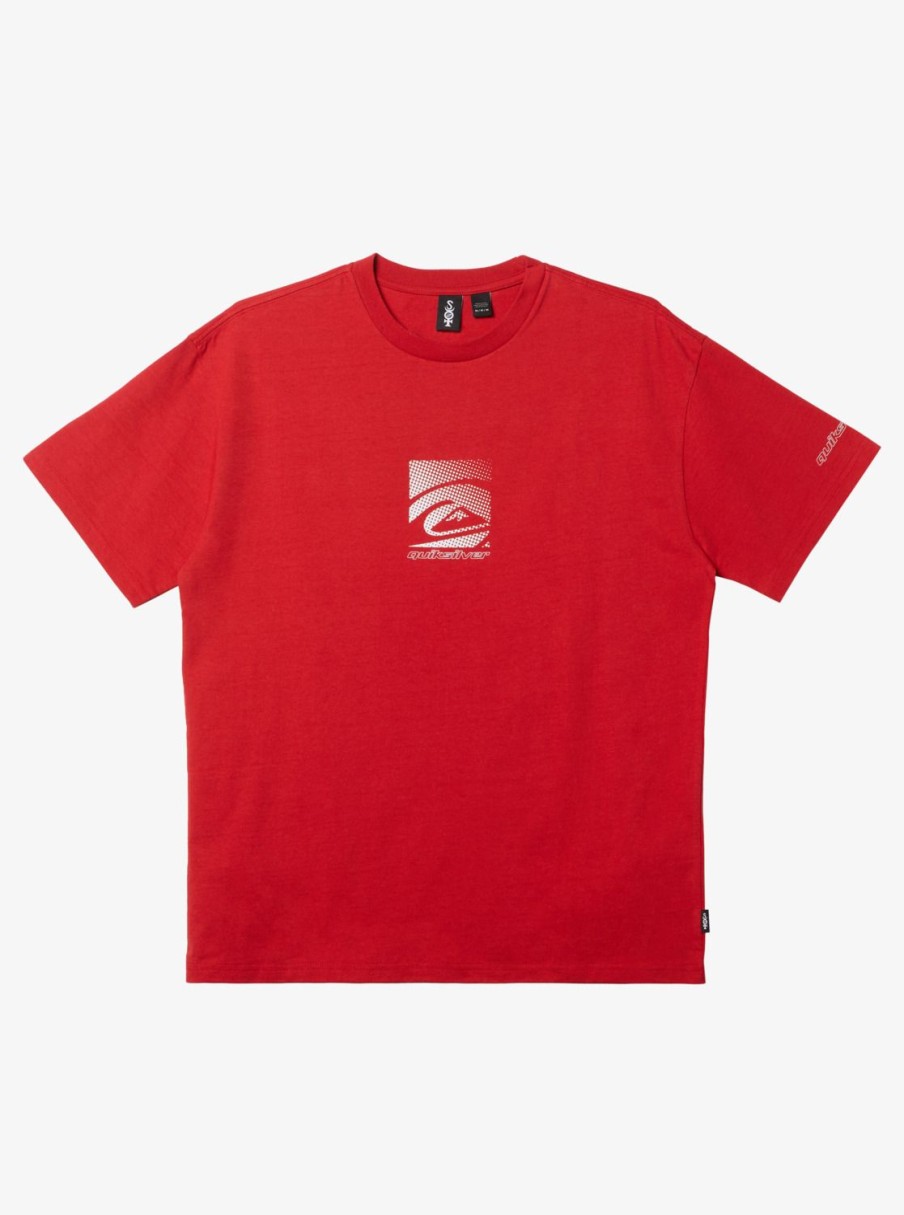 Hombre Quiksilver Camisetas & Polos | Cyber Tech - Camiseta Extragrande Para Hombre Samba