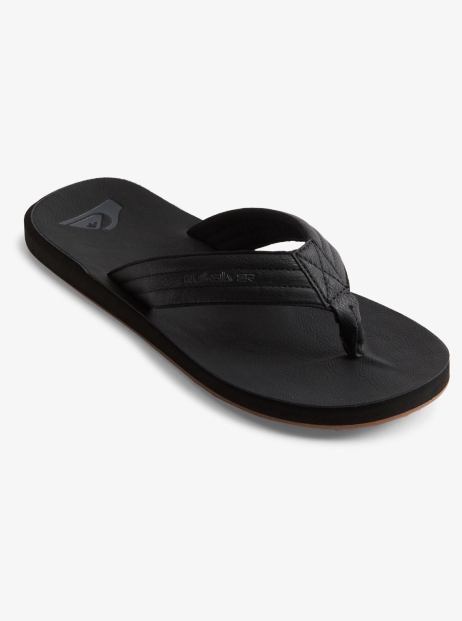 Hombre Quiksilver | Carver Nubuck - Sandalias Para Hombre Solid Black