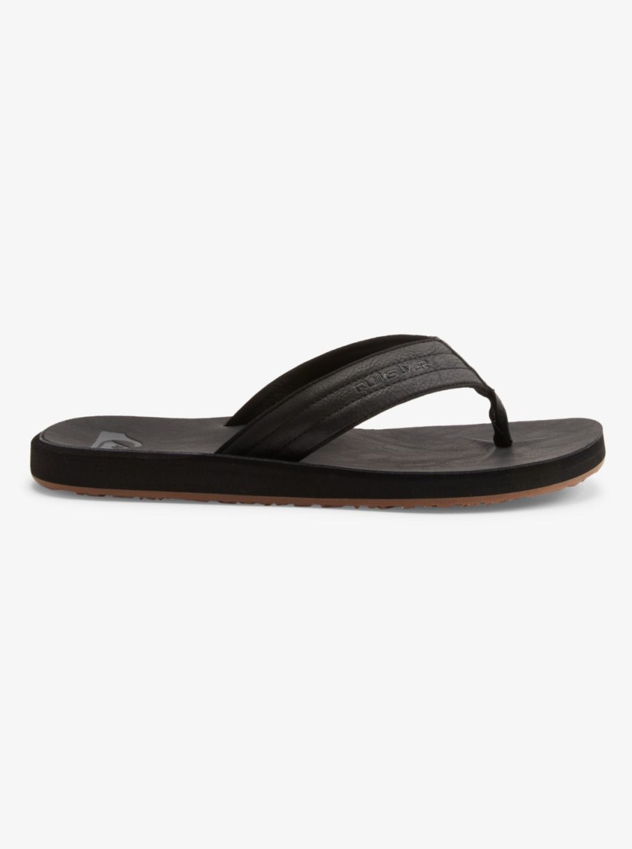 Hombre Quiksilver | Carver Nubuck - Sandalias Para Hombre Solid Black