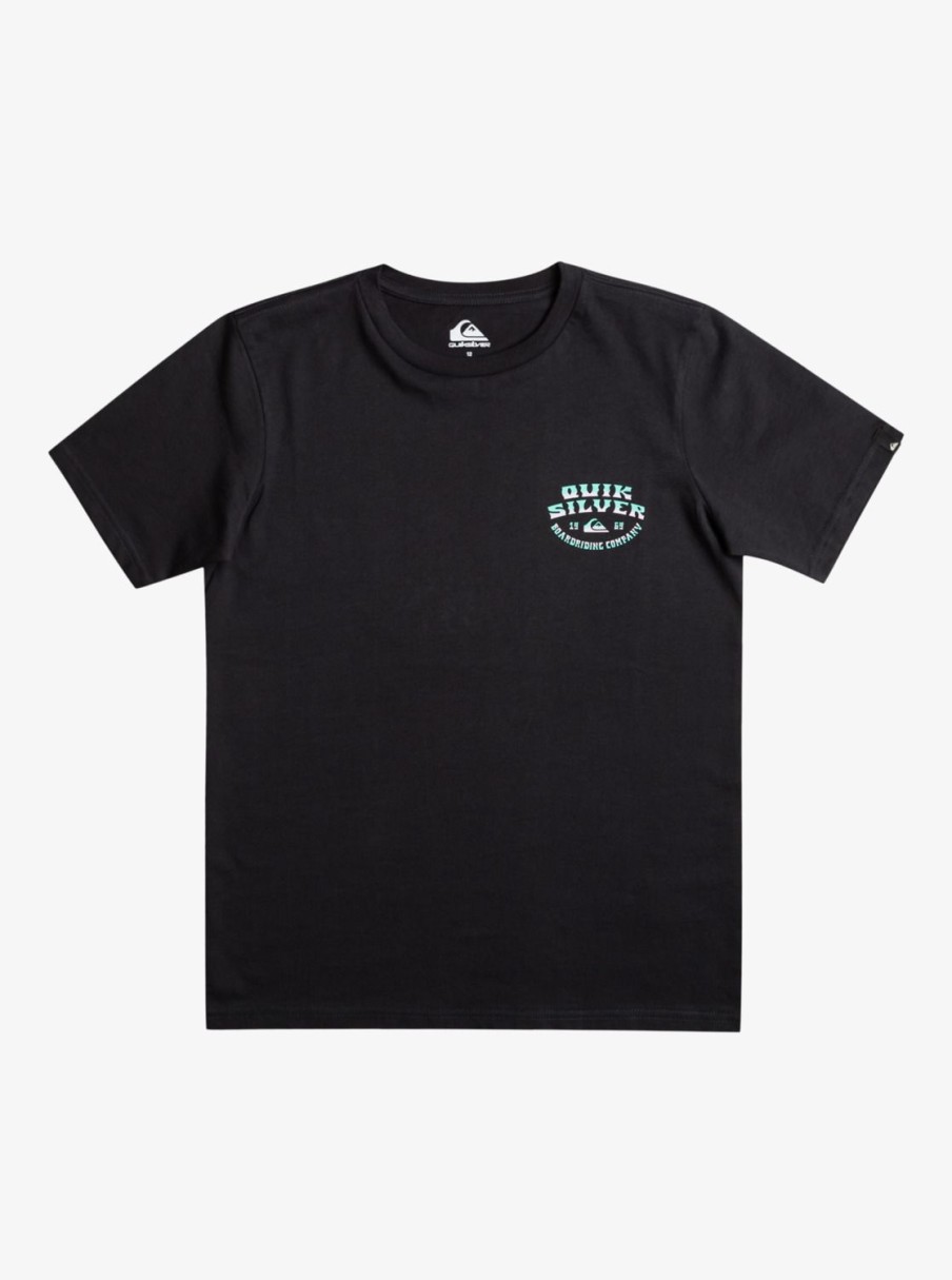 Nino Quiksilver Camisetas | Backside Snap - Camiseta Para Chicos 8-16 Black