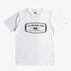 Nino Quiksilver Camisetas | Qs Mind Barrel - Camiseta Para Chicos 8-16 White