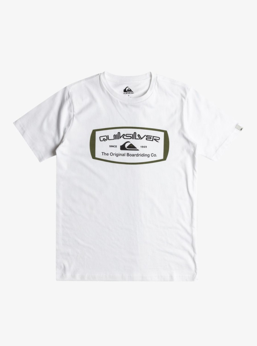 Nino Quiksilver Camisetas | Qs Mind Barrel - Camiseta Para Chicos 8-16 White