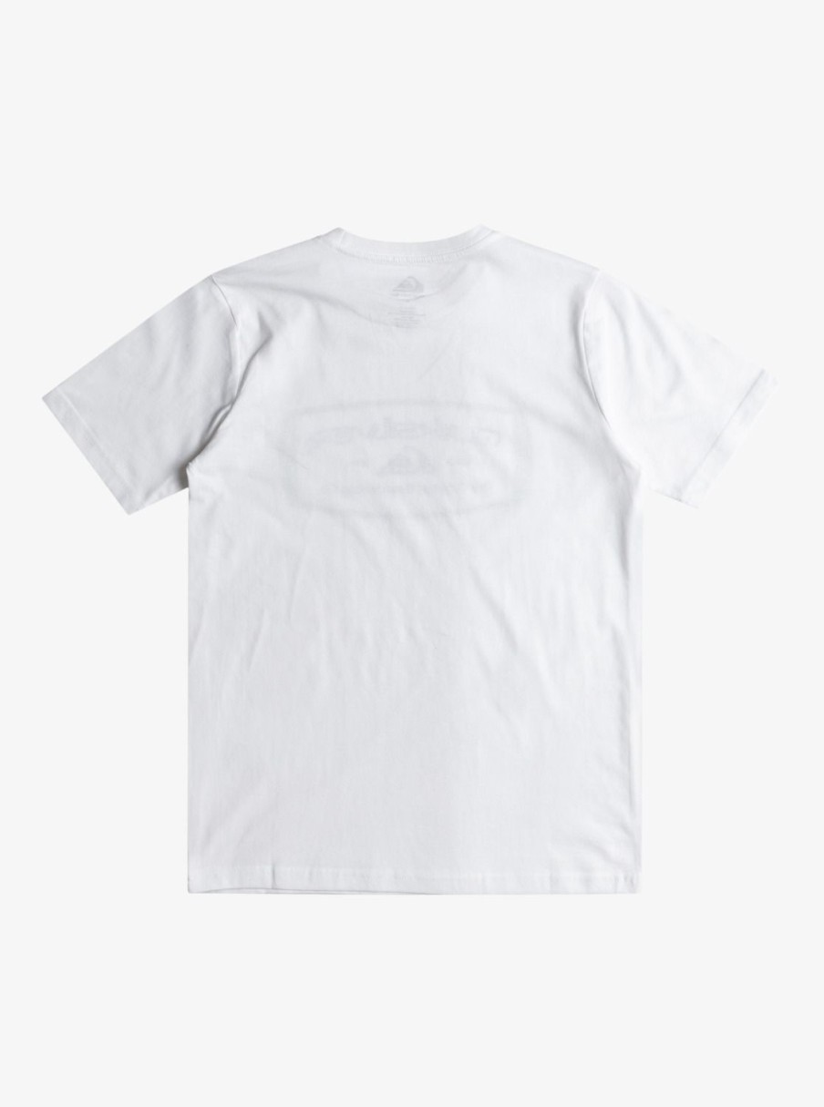 Nino Quiksilver Camisetas | Qs Mind Barrel - Camiseta Para Chicos 8-16 White