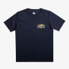 Nino Quiksilver Camisetas | Spin Cycle - Camiseta Para Chicos 8-16 Navy Blazer